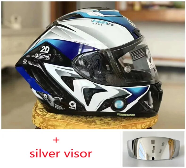 silver visor