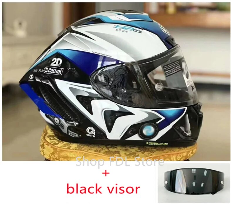 black visor