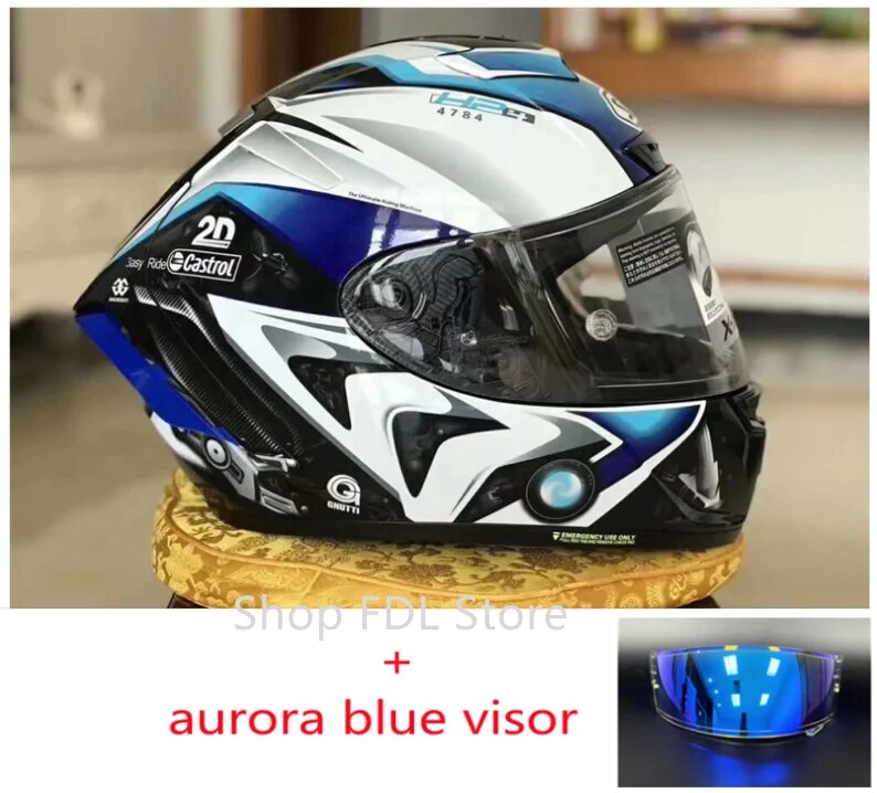 aurora blue visor