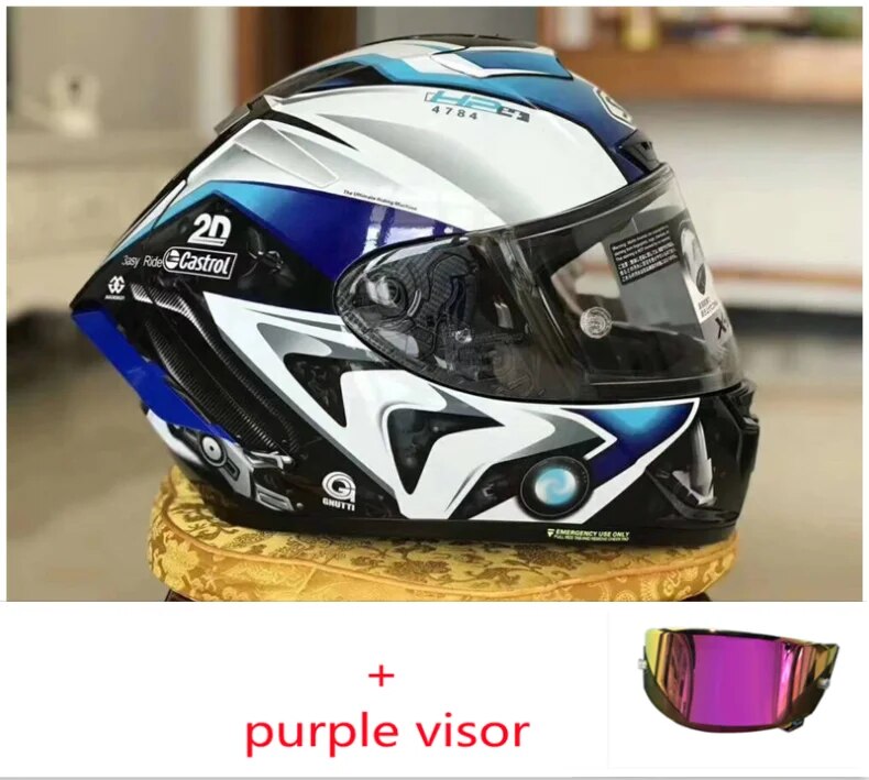 purple visor