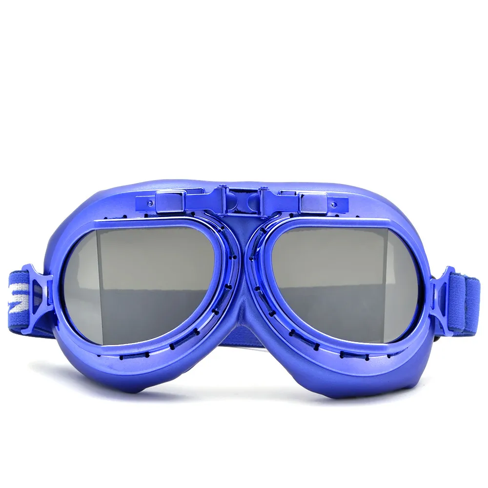 Blue Goggles Silver