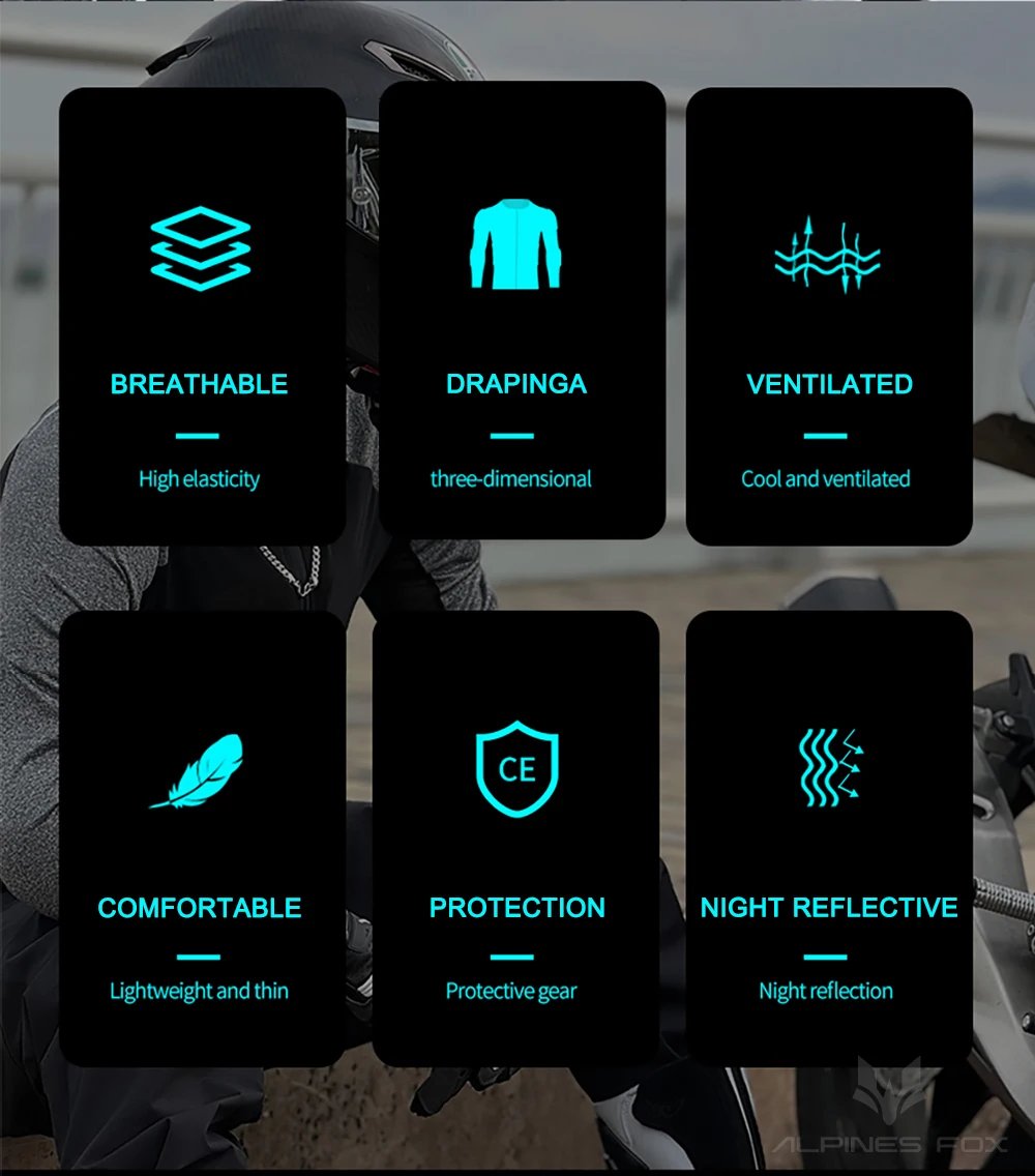 Men's Motorcycle Clothing Auto Racing Jacket Off-Road Motocross Protective Gear Armor Body Protector Sportswear Racing Equipment Men's Motorcycle Clothing Auto Racing Jacket Off-Road Motocross Protective Gear Armor Body Protector Sportswear Racing Equipment