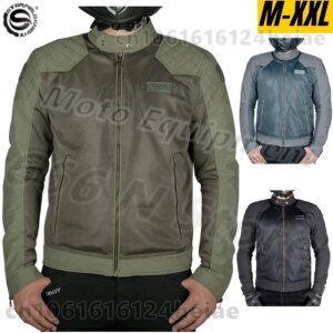 Motorcycle Cycling Jackets Men’s Riding Clothes Summer Mesh Breathable with Protective Equipment Accessories