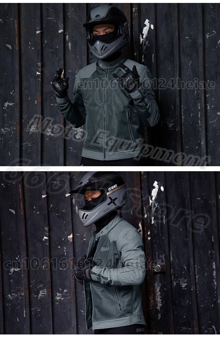 Motorcycle Cycling Jackets Men's Riding Clothes Summer Mesh Breathable with Protective Equipment Accessories Motorcycle Cycling Jackets Men's Riding Clothes Summer Mesh Breathable with Protective Equipment Accessories