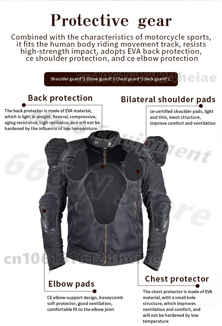 Motorcycle Cycling Jackets Men's Riding Clothes Summer Mesh Breathable with Protective Equipment Accessories Motorcycle Cycling Jackets Men's Riding Clothes Summer Mesh Breathable with Protective Equipment Accessories