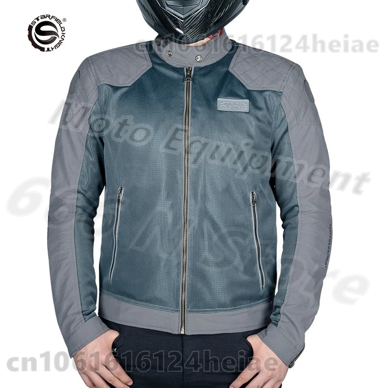 Motorcycle Cycling Jackets Men's Riding Clothes Summer Mesh Breathable with Protective Equipment Accessories