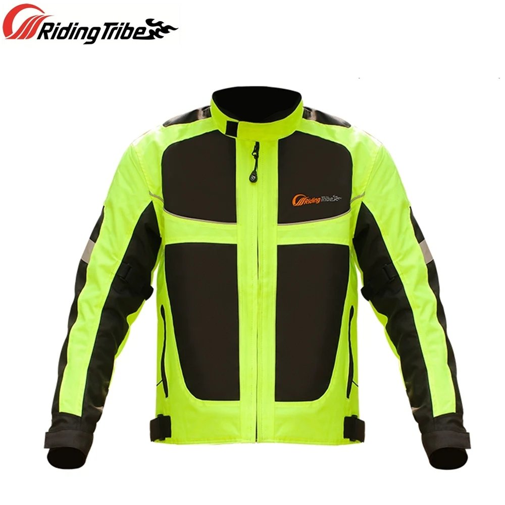 Motorcycle Jacket Summer Style Breathable Motorbike Riding Protective Armor Coat Night Reflective Warning Safety Clothing JK-21