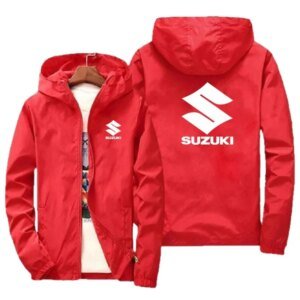 Chaqueta Suzuki – Chaqueta de moto de moda para hombre de primavera / verano para montar – Chaqueta protectora solar de alta