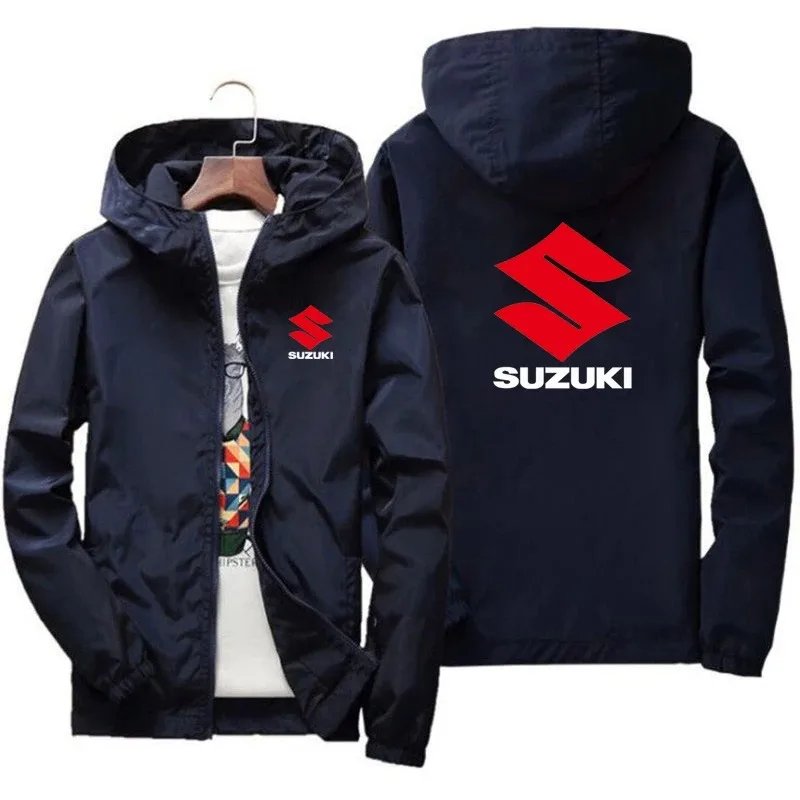 Chaqueta Suzuki - Chaqueta de moto de moda para hombre de primavera / verano para montar - Chaqueta protectora solar de alta