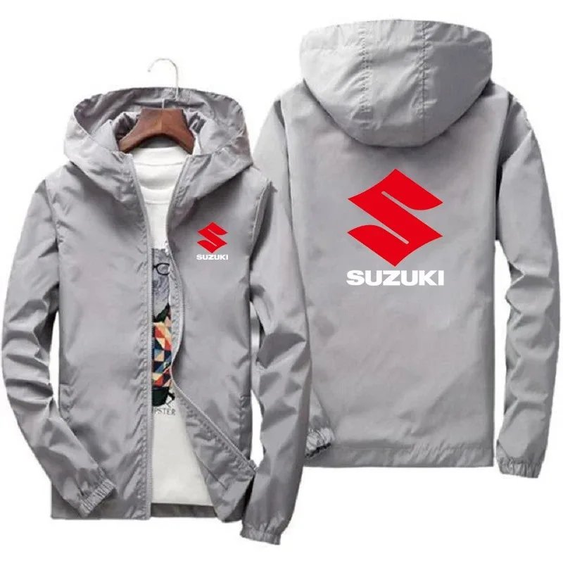 Chaqueta Suzuki - Chaqueta de moto de moda para hombre de primavera / verano para montar - Chaqueta protectora solar de alta