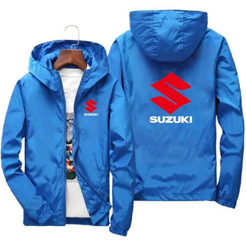 Chaqueta Suzuki - Chaqueta de moto de moda para hombre de primavera / verano para montar - Chaqueta protectora solar de alta