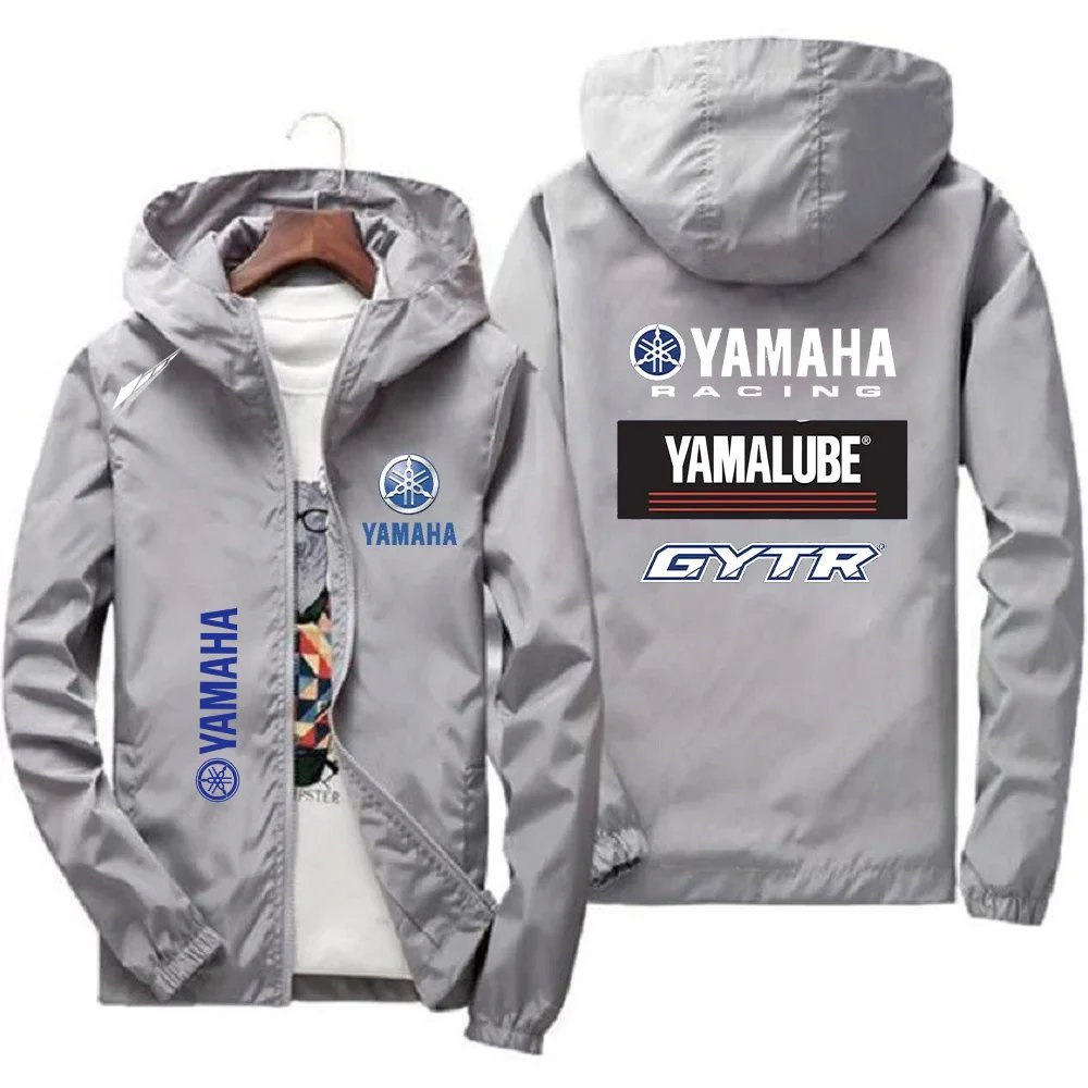 2026 new men's Yamaha GYTR motorcycle windproof hooded jacket men's outdoor sports enthusiasts Yamaha zipper jacket