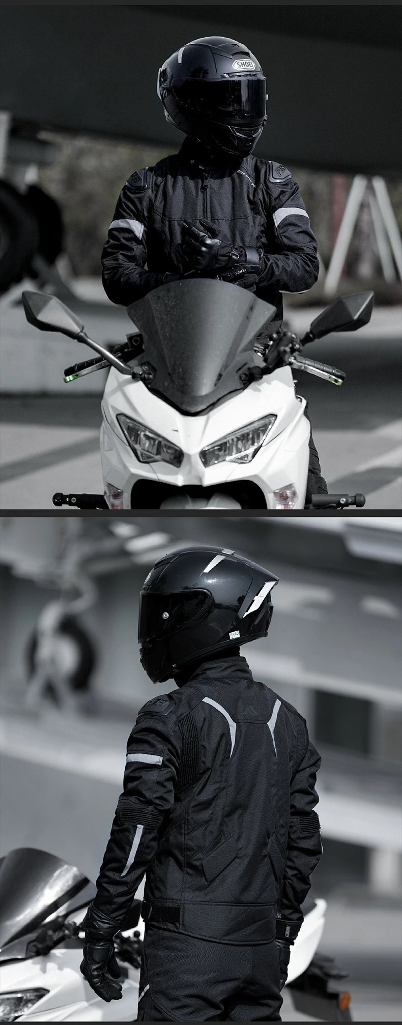 FEHER Motorcycle Jacket JK-062A All Seasons Waterproof and Windproof 2 Layers Breathable with TPU Shoulder Shell Riding Jackets FEHER Motorcycle Jacket JK-062A All Seasons Waterproof and Windproof 2 Layers Breathable with TPU Shoulder Shell Riding Jackets