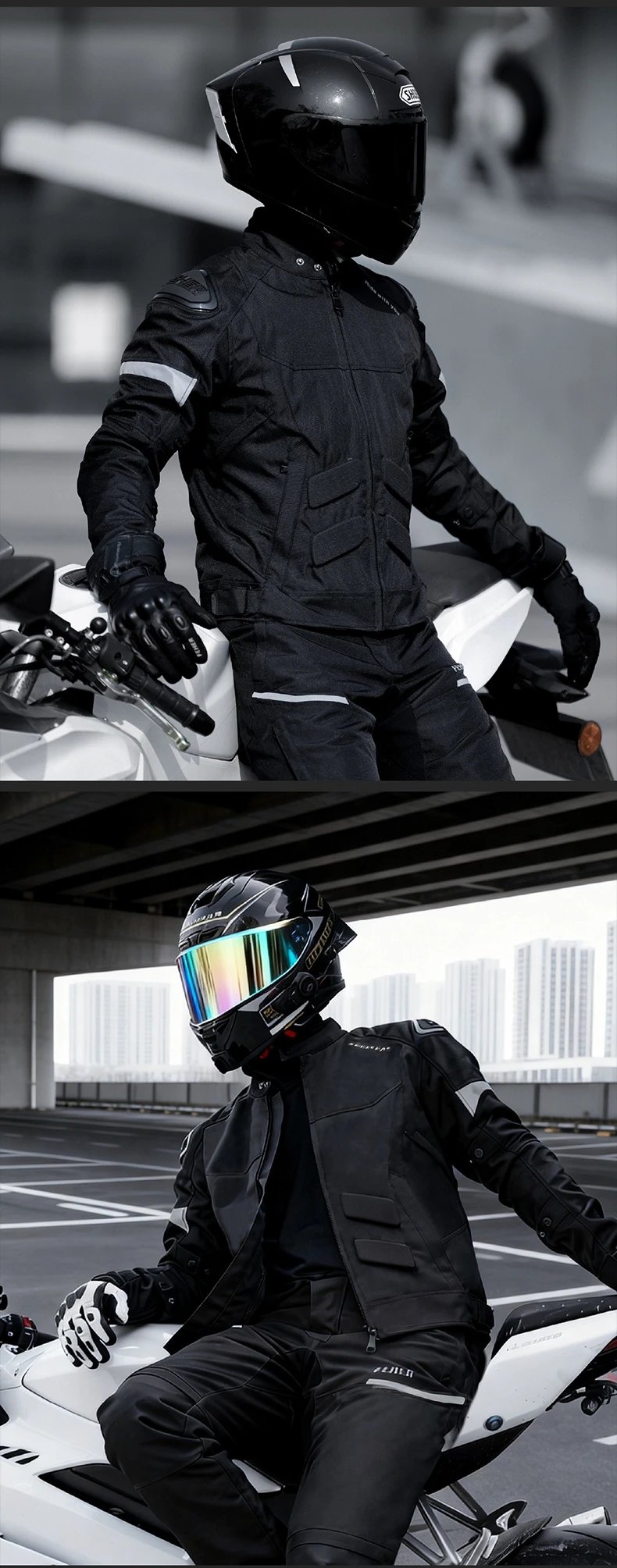 FEHER Motorcycle Jacket JK-062A All Seasons Waterproof and Windproof 2 Layers Breathable with TPU Shoulder Shell Riding Jackets FEHER Motorcycle Jacket JK-062A All Seasons Waterproof and Windproof 2 Layers Breathable with TPU Shoulder Shell Riding Jackets