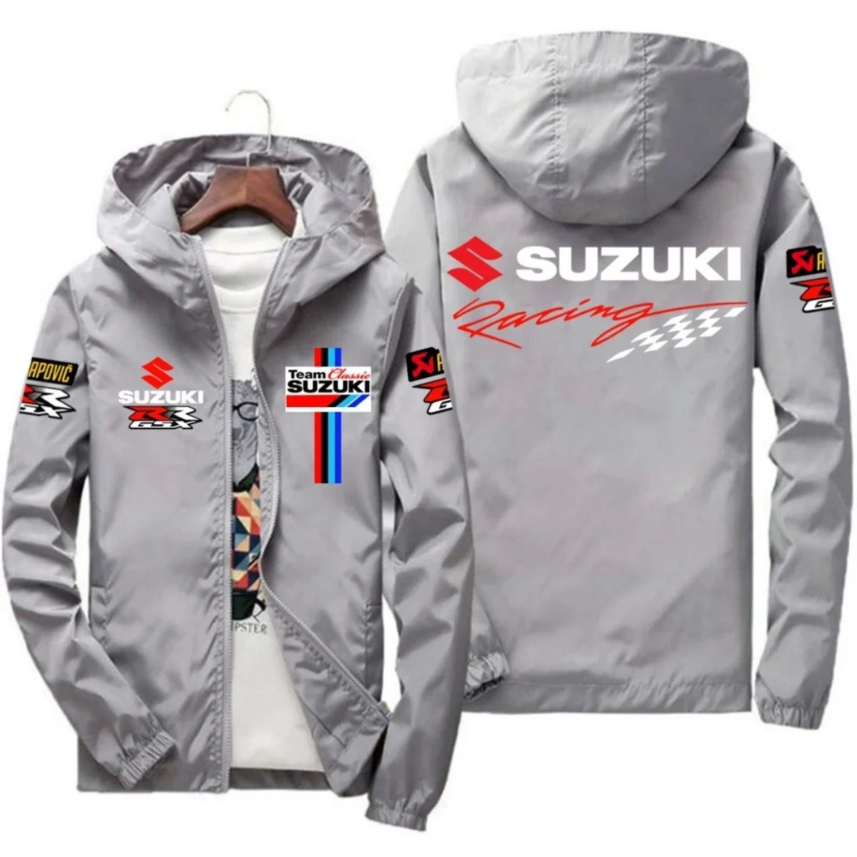 New Suzuki Racing Spring-Autumn Jacket - Men's Windproof Coat - Casual Fashion Sportswear - Outdoor Fashion Couple's Jacket - Mu New Suzuki Racing Spring-Autumn Jacket - Men's Windproof Coat - Casual Fashion Sportswear - Outdoor Fashion Couple's Jacket - Mu
