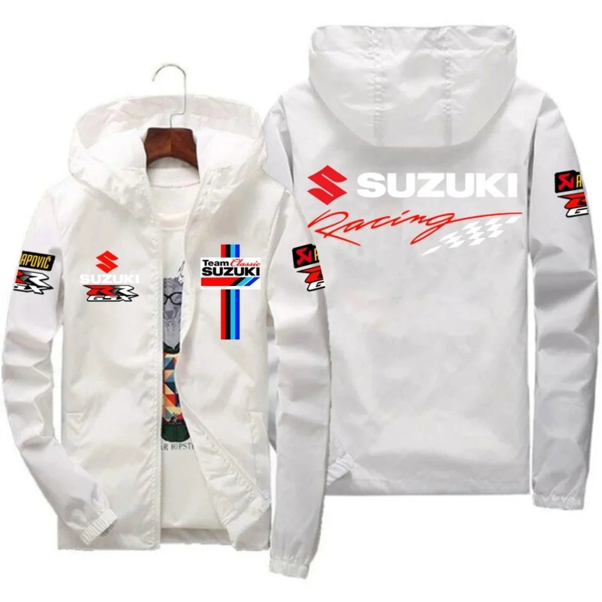 New Suzuki Racing Spring-Autumn Jacket - Men's Windproof Coat - Casual Fashion Sportswear - Outdoor Fashion Couple's Jacket - Mu New Suzuki Racing Spring-Autumn Jacket - Men's Windproof Coat - Casual Fashion Sportswear - Outdoor Fashion Couple's Jacket - Mu