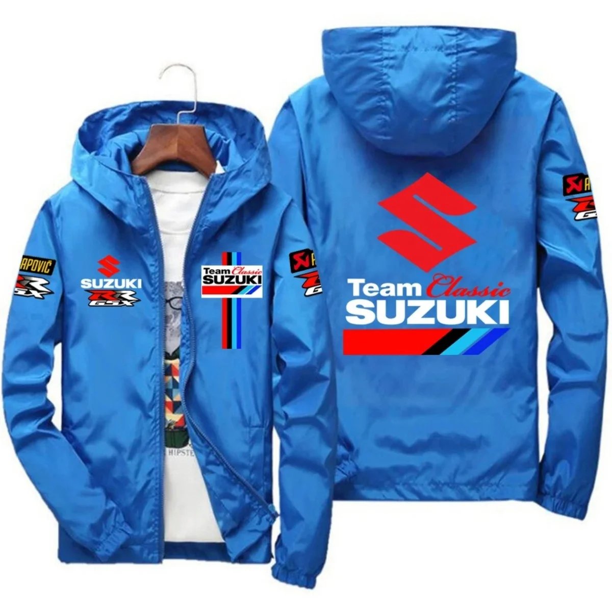 New Suzuki Racing Spring-Autumn Jacket - Men's Windproof Coat - Casual Fashion Sportswear - Outdoor Fashion Couple's Jacket - Mu New Suzuki Racing Spring-Autumn Jacket - Men's Windproof Coat - Casual Fashion Sportswear - Outdoor Fashion Couple's Jacket - Mu