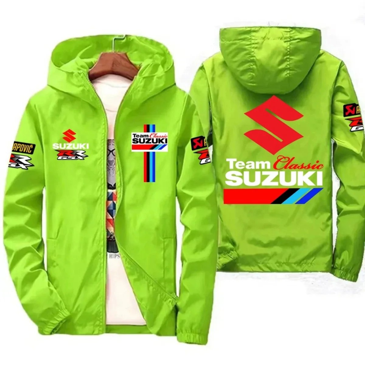 New Suzuki Racing Spring-Autumn Jacket - Men's Windproof Coat - Casual Fashion Sportswear - Outdoor Fashion Couple's Jacket - Mu New Suzuki Racing Spring-Autumn Jacket - Men's Windproof Coat - Casual Fashion Sportswear - Outdoor Fashion Couple's Jacket - Mu
