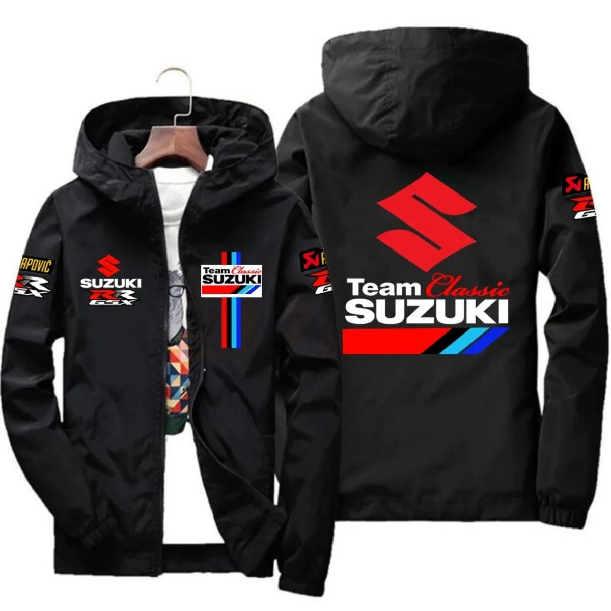 New Suzuki Racing Spring-Autumn Jacket - Men's Windproof Coat - Casual Fashion Sportswear - Outdoor Fashion Couple's Jacket - Mu New Suzuki Racing Spring-Autumn Jacket - Men's Windproof Coat - Casual Fashion Sportswear - Outdoor Fashion Couple's Jacket - Mu