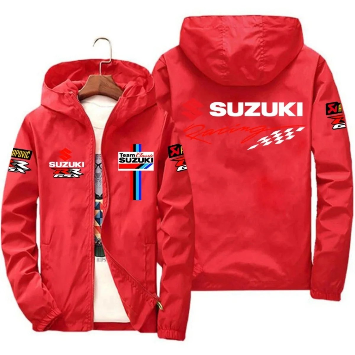 New Suzuki Racing Spring-Autumn Jacket - Men's Windproof Coat - Casual Fashion Sportswear - Outdoor Fashion Couple's Jacket - Mu New Suzuki Racing Spring-Autumn Jacket - Men's Windproof Coat - Casual Fashion Sportswear - Outdoor Fashion Couple's Jacket - Mu