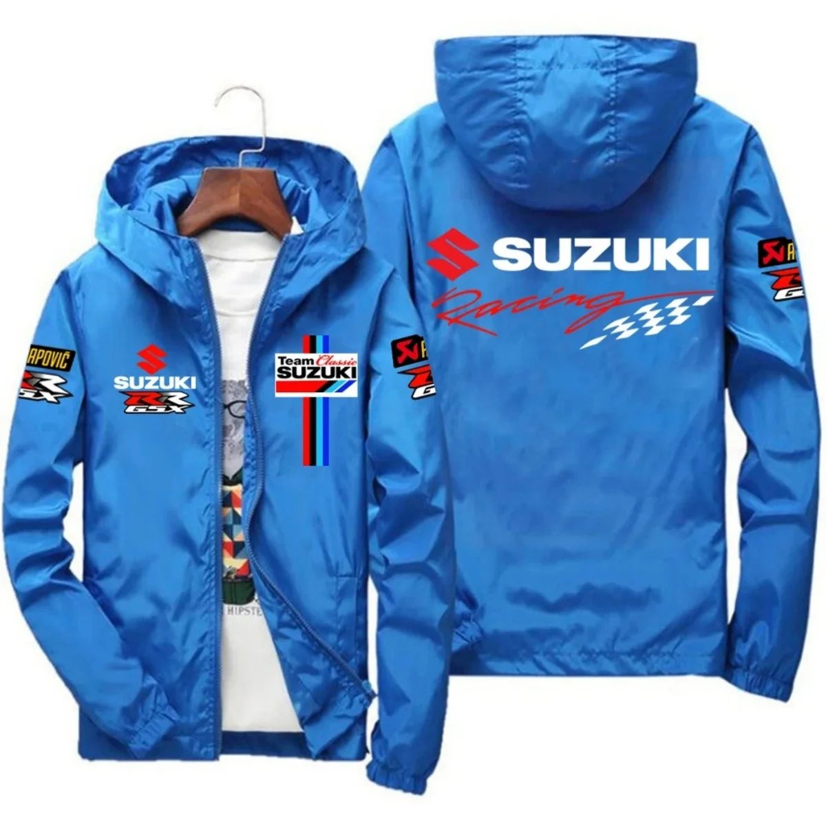 New Suzuki Racing Spring-Autumn Jacket - Men's Windproof Coat - Casual Fashion Sportswear - Outdoor Fashion Couple's Jacket - Mu New Suzuki Racing Spring-Autumn Jacket - Men's Windproof Coat - Casual Fashion Sportswear - Outdoor Fashion Couple's Jacket - Mu