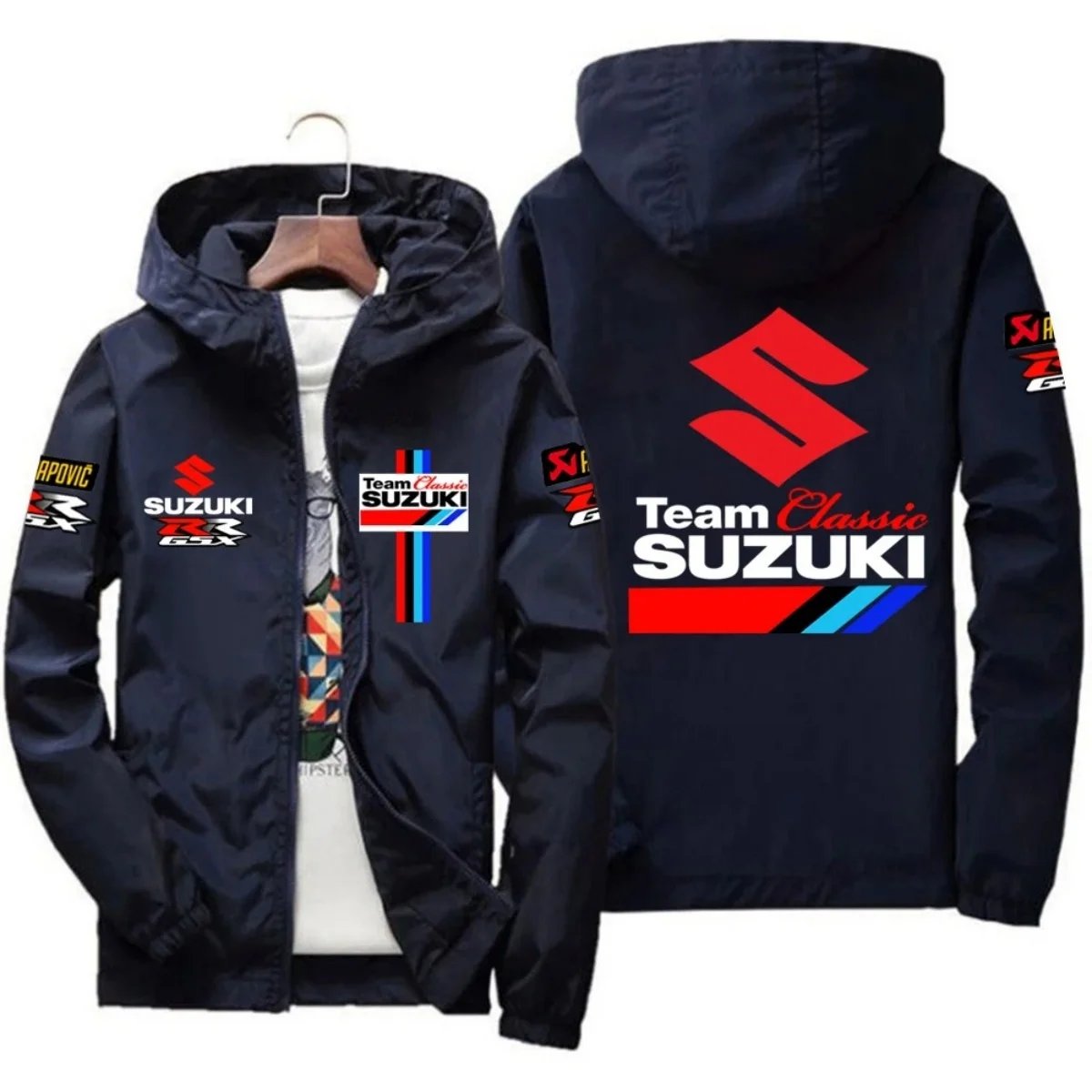 New Suzuki Racing Spring-Autumn Jacket - Men's Windproof Coat - Casual Fashion Sportswear - Outdoor Fashion Couple's Jacket - Mu New Suzuki Racing Spring-Autumn Jacket - Men's Windproof Coat - Casual Fashion Sportswear - Outdoor Fashion Couple's Jacket - Mu