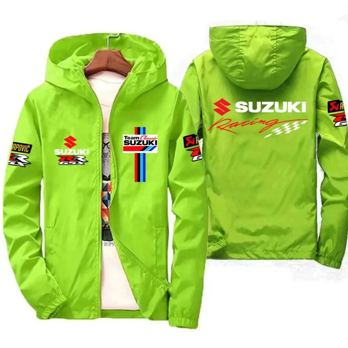 New Suzuki Racing Spring-Autumn Jacket - Men's Windproof Coat - Casual Fashion Sportswear - Outdoor Fashion Couple's Jacket - Mu New Suzuki Racing Spring-Autumn Jacket - Men's Windproof Coat - Casual Fashion Sportswear - Outdoor Fashion Couple's Jacket - Mu