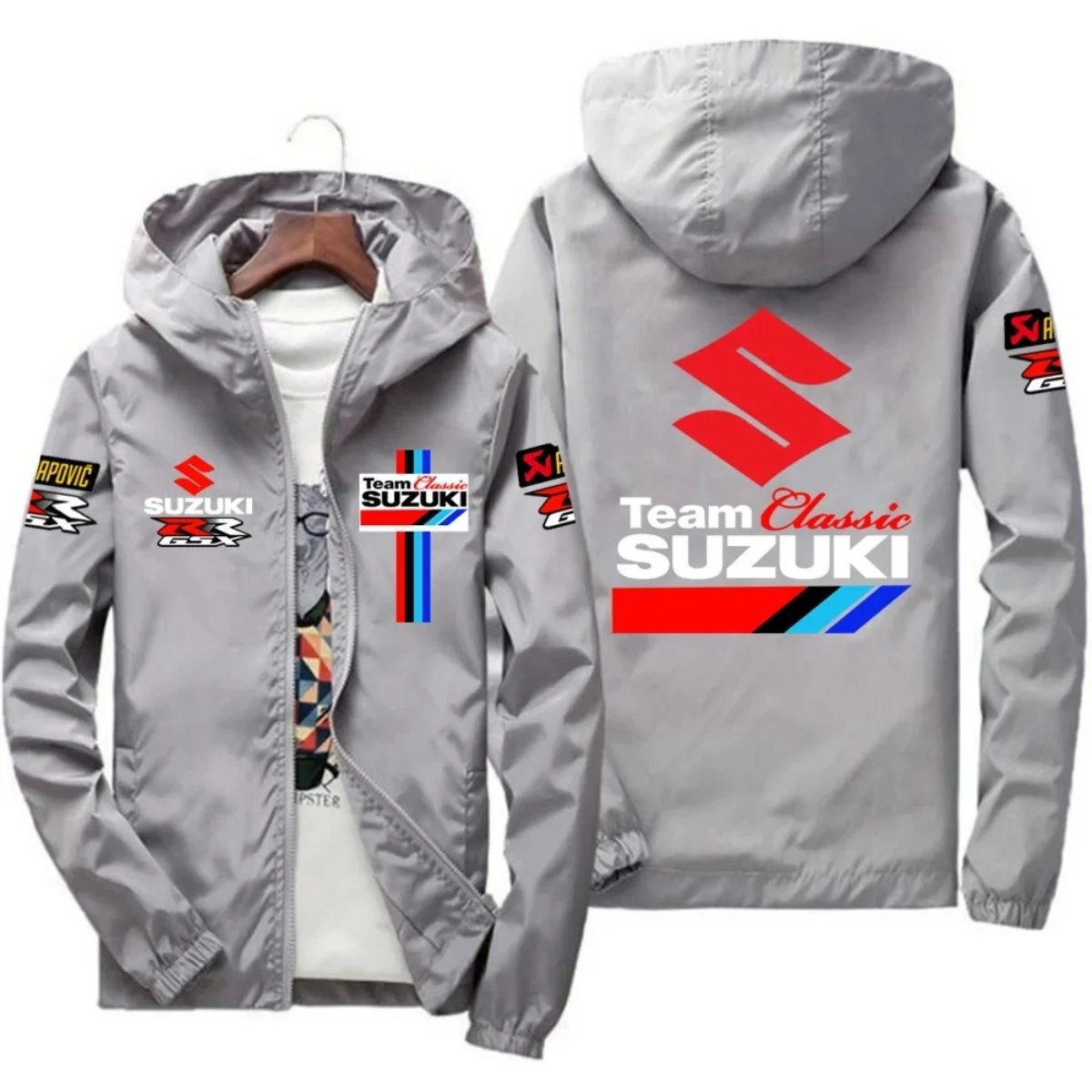 New Suzuki Racing Spring-Autumn Jacket - Men's Windproof Coat - Casual Fashion Sportswear - Outdoor Fashion Couple's Jacket - Mu New Suzuki Racing Spring-Autumn Jacket - Men's Windproof Coat - Casual Fashion Sportswear - Outdoor Fashion Couple's Jacket - Mu