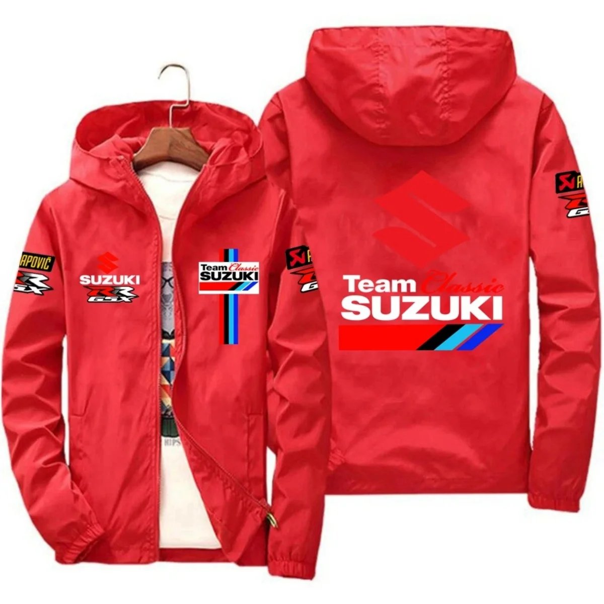 New Suzuki Racing Spring-Autumn Jacket - Men's Windproof Coat - Casual Fashion Sportswear - Outdoor Fashion Couple's Jacket - Mu New Suzuki Racing Spring-Autumn Jacket - Men's Windproof Coat - Casual Fashion Sportswear - Outdoor Fashion Couple's Jacket - Mu