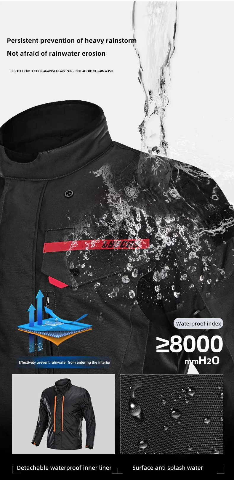 Motocross Jacket Pants Winter Warm Waterproof Motorcycle Riding Jacket Men Women Outdoor Off-Road Motorbike Rally Jack Motocross Jacket Pants Winter Warm Waterproof Motorcycle Riding Jacket Men Women Outdoor Off-Road Motorbike Rally Jack