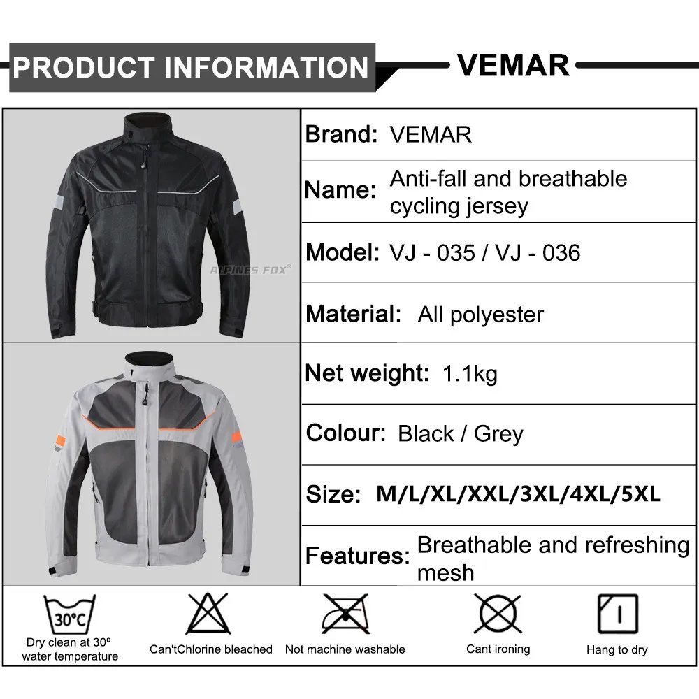 Vemar Summer Men Motorcycle Jacket Motocross Protective Gear Jacket Coat Male Racing Reflective Oxford Clothing Motorbike Jacket Vemar Summer Men Motorcycle Jacket Motocross Protective Gear Jacket Coat Male Racing Reflective Oxford Clothing Motorbike Jacket