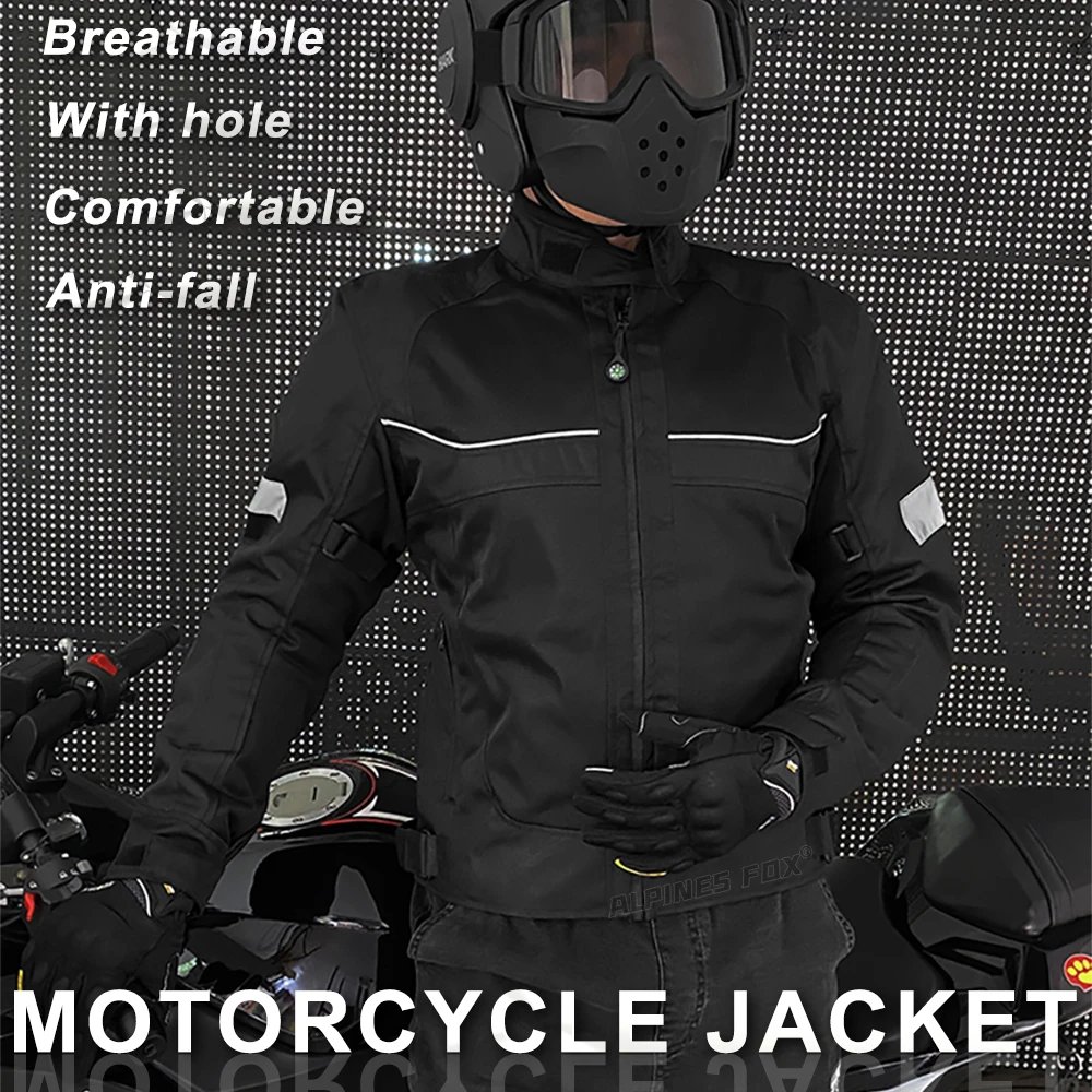 Vemar Summer Men Motorcycle Jacket Motocross Protective Gear Jacket Coat Male Racing Reflective Oxford Clothing Motorbike Jacket