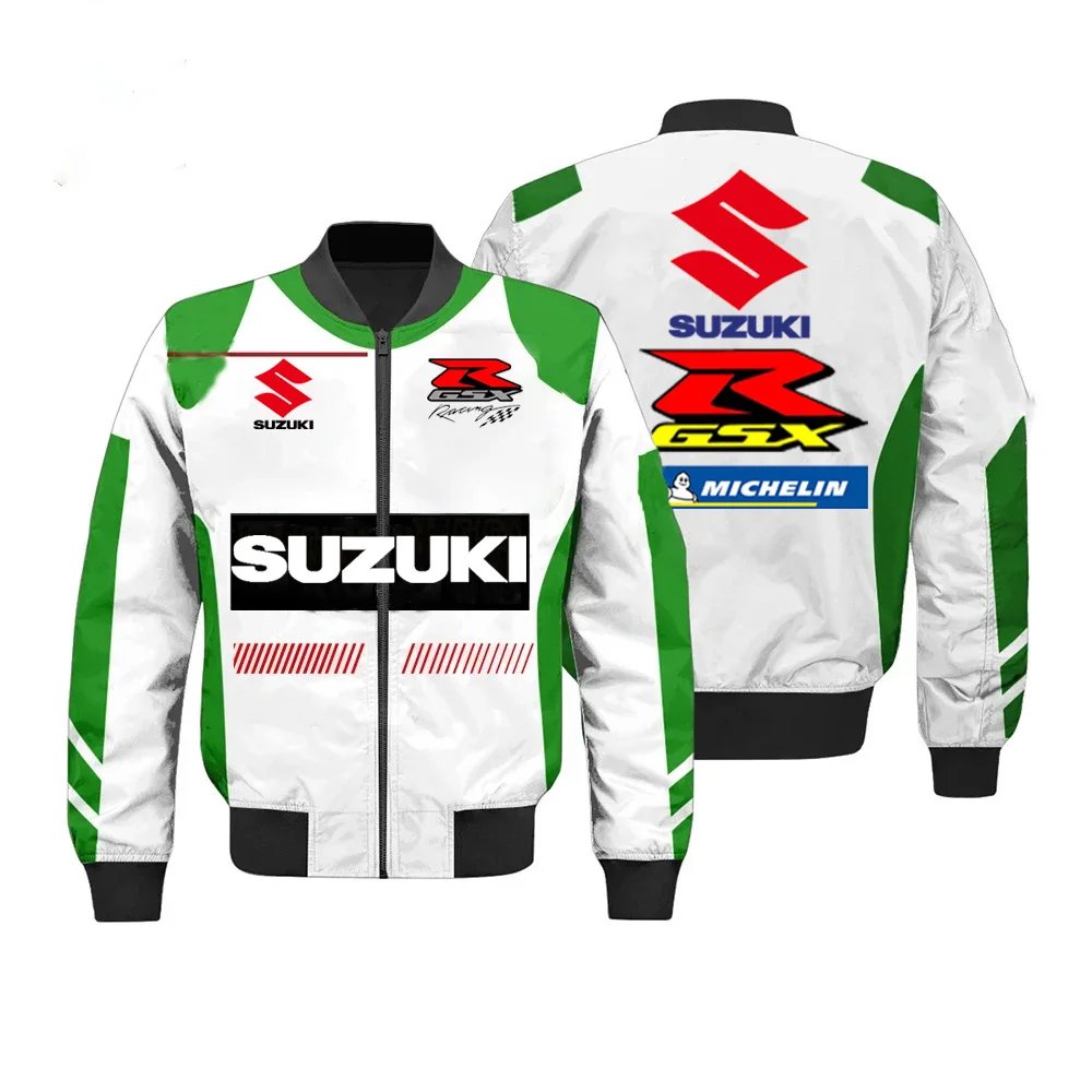 Suzuki Men's Winter Jacket, Suzuka Endurance Racing Motorcycle Suit, Cycling Jacket, Off-Road Racing Suit, Men's Fleece Jacket Suzuki Men's Winter Jacket, Suzuka Endurance Racing Motorcycle Suit, Cycling Jacket, Off-Road Racing Suit, Men's Fleece Jacket