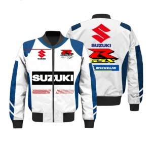 Suzuki Men’s Winter Jacket, Suzuka Endurance Racing Motorcycle Suit, Cycling Jacket, Off-Road Racing Suit, Men’s Fleece Jacket