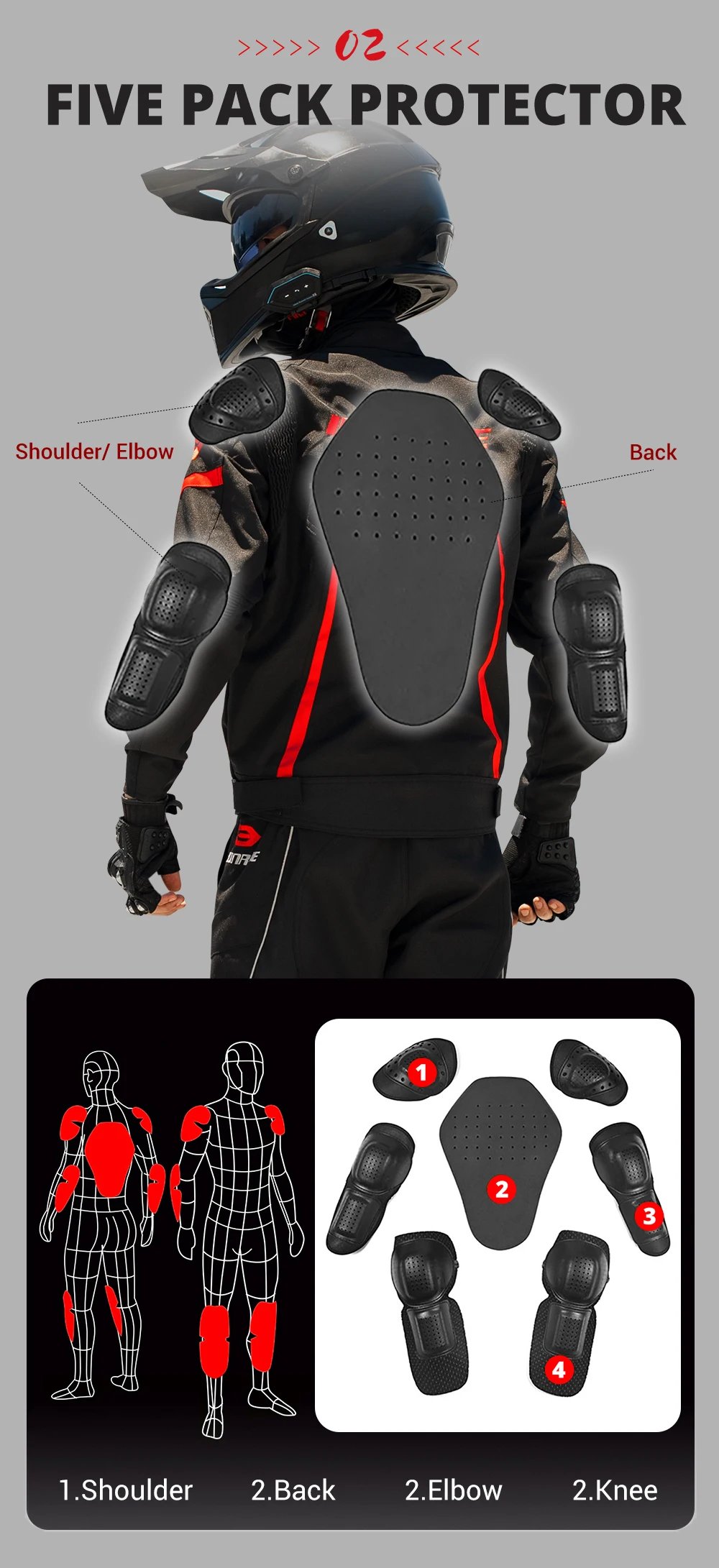 Motorcycle Riding Jacket Anti Fall Anti-collision Breathable Reflective Off-road Riding Jacket All Season Rainproof Riding Pants Motorcycle Riding Jacket Anti Fall Anti-collision Breathable Reflective Off-road Riding Jacket All Season Rainproof Riding Pants
