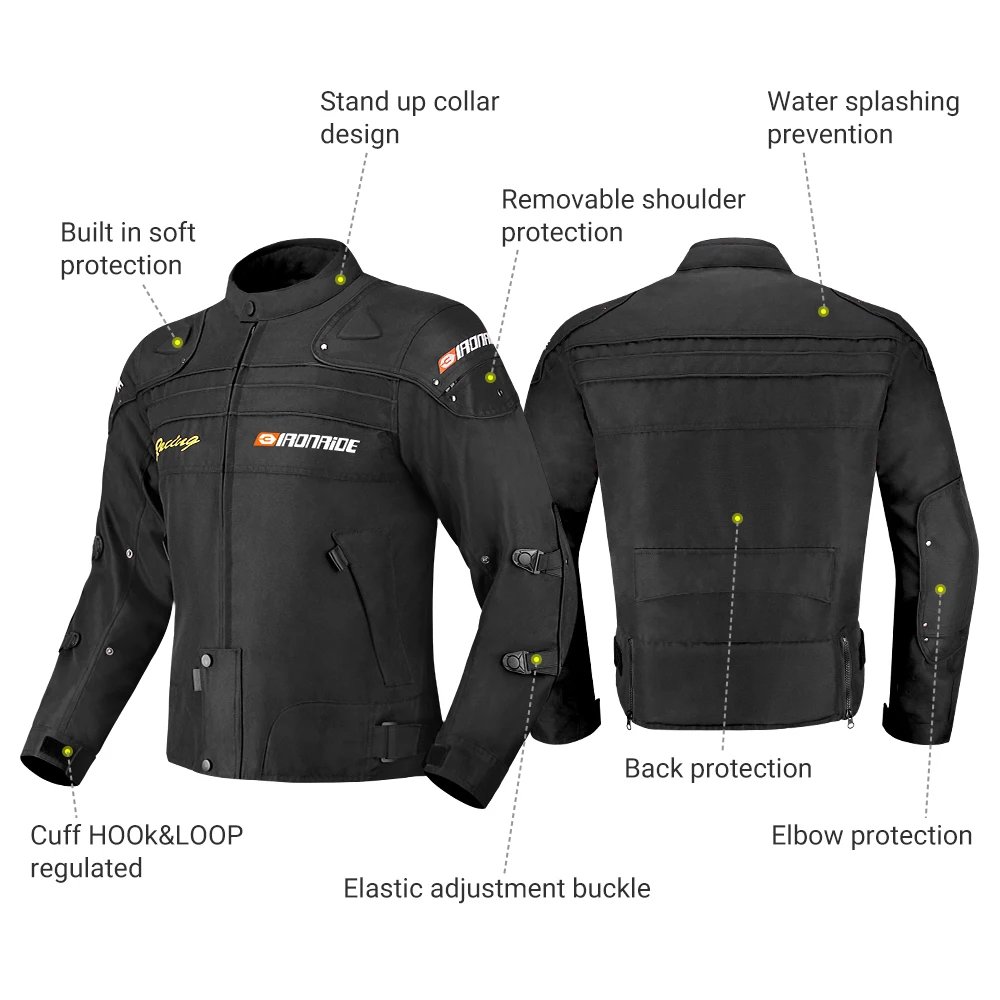 Motorcycle Riding Jacket Rider Waterproof And Warm Off-road Riding Jacket All Season Riding Anti Fall Breathable Riding Pants