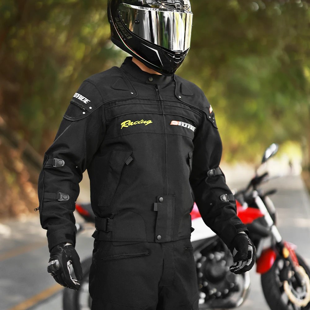 Motorcycle Riding Jacket Rider Waterproof And Warm Off-road Riding Jacket All Season Riding Anti Fall Breathable Riding Pants