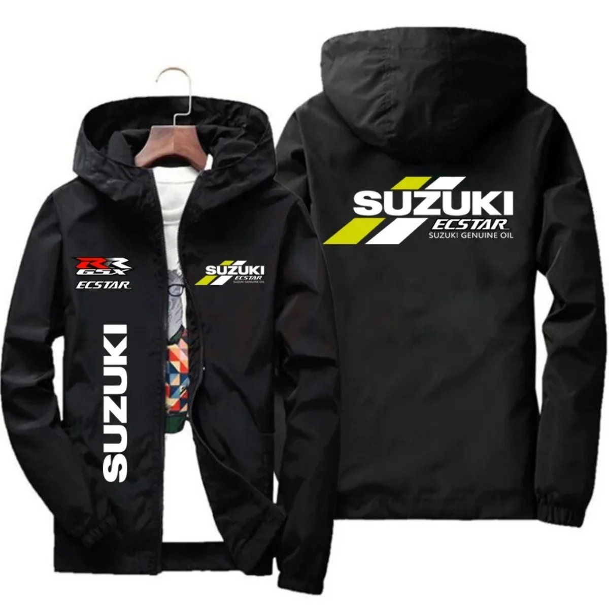 2026 Men's Windproof Jacket - Casual Fashion Hooded Jacket - Sluz Motorcycle Racing Suit - Spring and Autumn Style - Motorcycle
