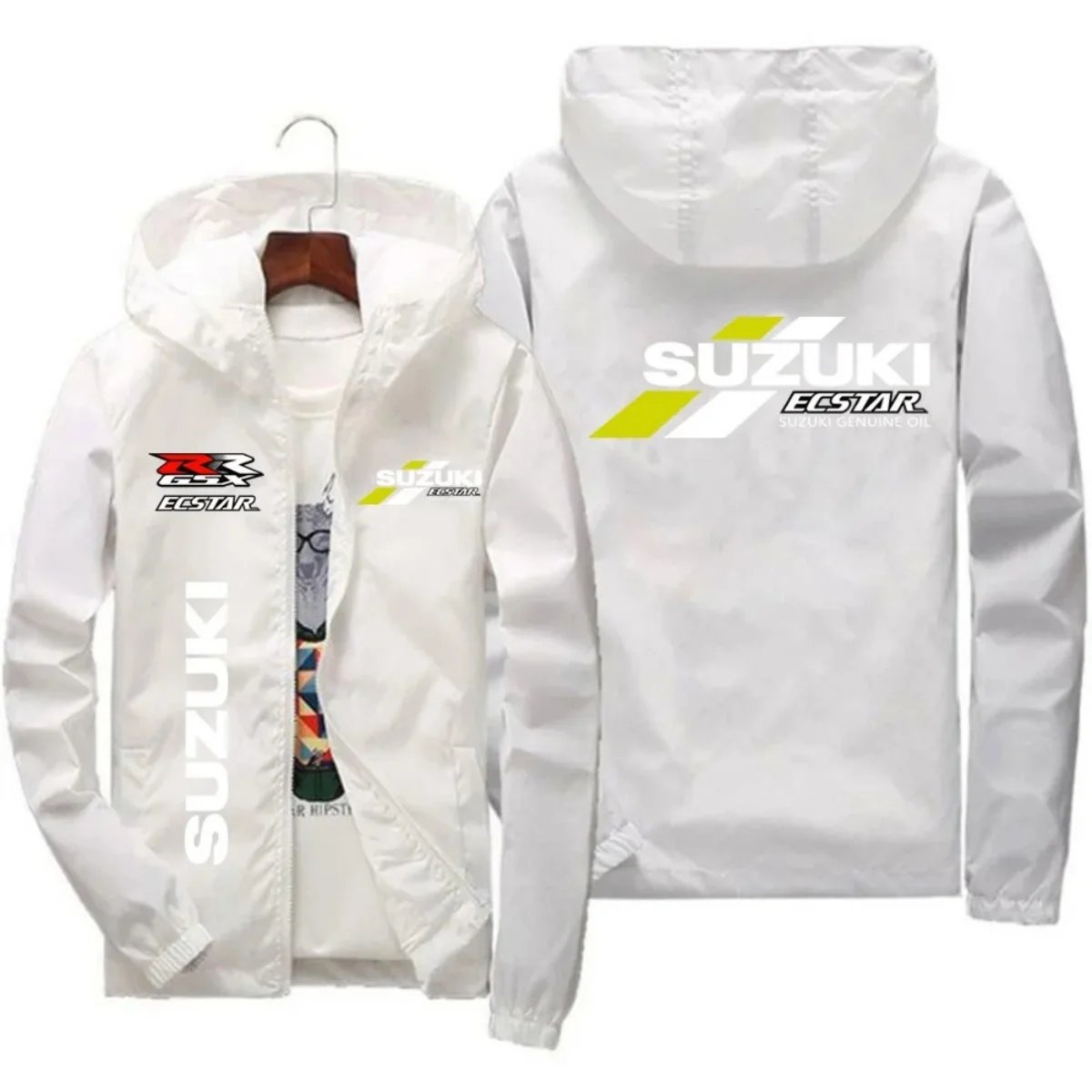 2026 Men's Windproof Jacket - Casual Fashion Hooded Jacket - Sluz Motorcycle Racing Suit - Spring and Autumn Style - Motorcycle