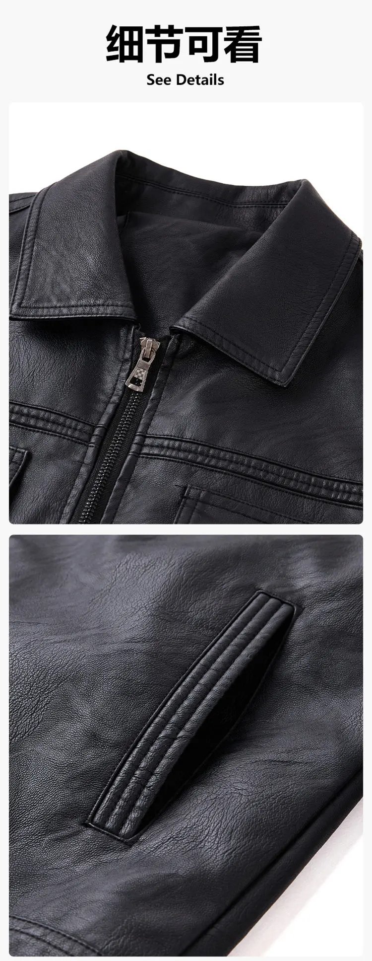 Luxury Men's Faux Leather Motorcycle Jacket Autumn Flip Collar Loose Street Motorbiker Men PU Leather Jackets Brand Man Clothing Luxury Men's Faux Leather Motorcycle Jacket Autumn Flip Collar Loose Street Motorbiker Men PU Leather Jackets Brand Man Clothing