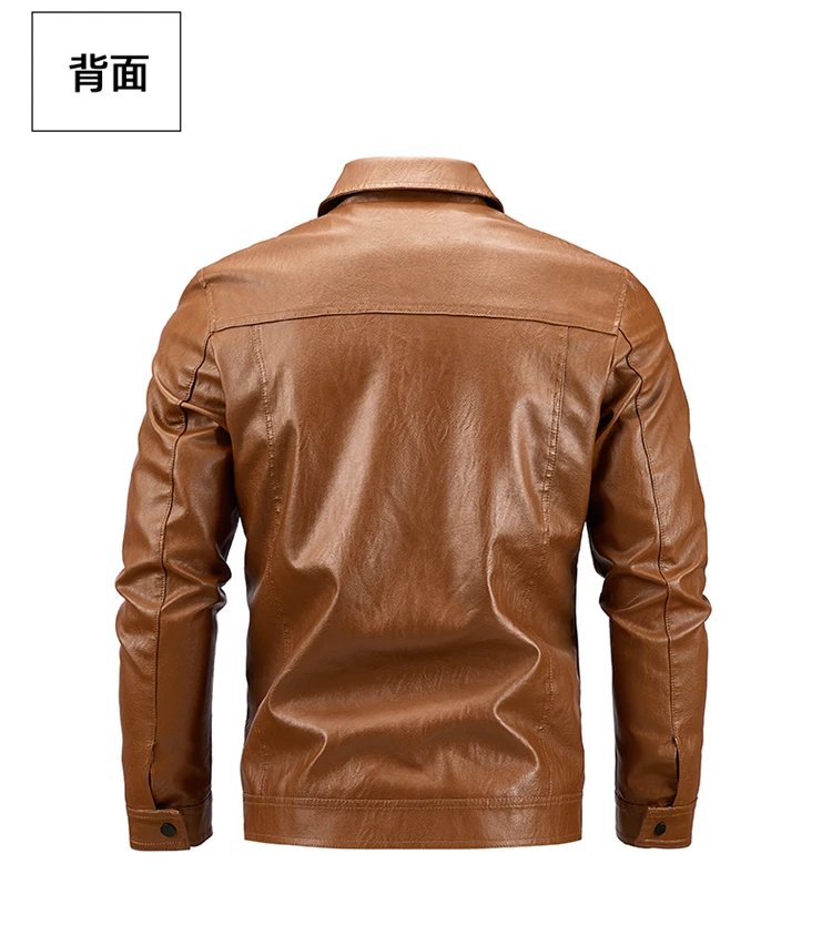 Luxury Men's Faux Leather Motorcycle Jacket Autumn Flip Collar Loose Street Motorbiker Men PU Leather Jackets Brand Man Clothing Luxury Men's Faux Leather Motorcycle Jacket Autumn Flip Collar Loose Street Motorbiker Men PU Leather Jackets Brand Man Clothing