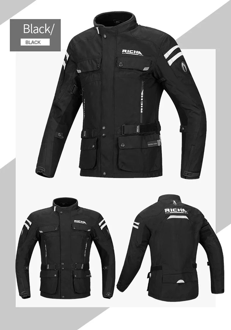 RICHA Motorcycle Jacket Pants Winter Warm Motocross Jackets Men Women Waterproof Windproof CE Anti-fall Off-Road Rally Clothing RICHA Motorcycle Jacket Pants Winter Warm Motocross Jackets Men Women Waterproof Windproof CE Anti-fall Off-Road Rally Clothing