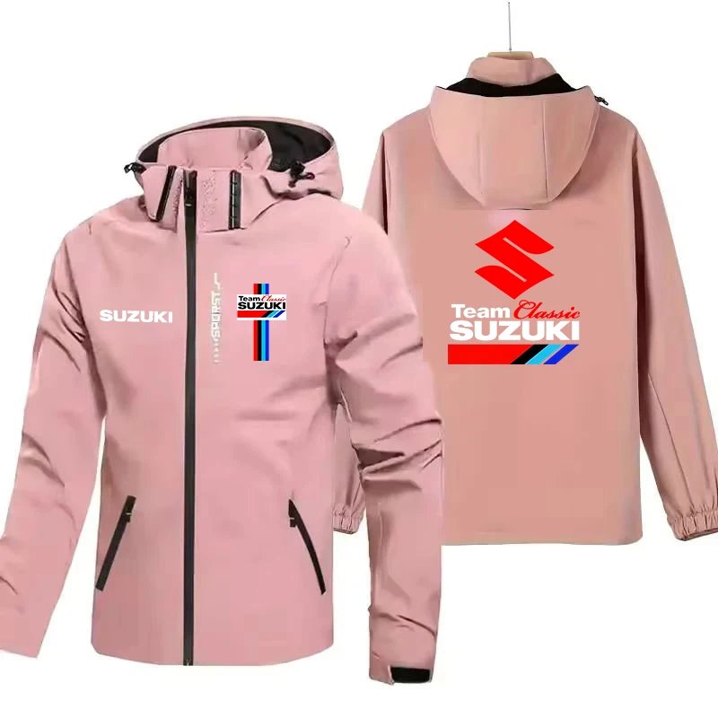 2026 Chaquetas con capucha populares de estilo Suzuki Racing para primavera y otoño, chaquetas para parejas de deportes al aire 2026 Chaquetas con capucha populares de estilo Suzuki Racing para primavera y otoño, chaquetas para parejas de deportes al aire