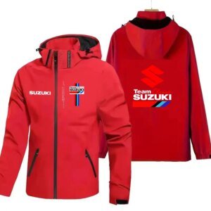 2026 Chaquetas con capucha populares de estilo Suzuki Racing para primavera y otoño, chaquetas para parejas de deportes al aire