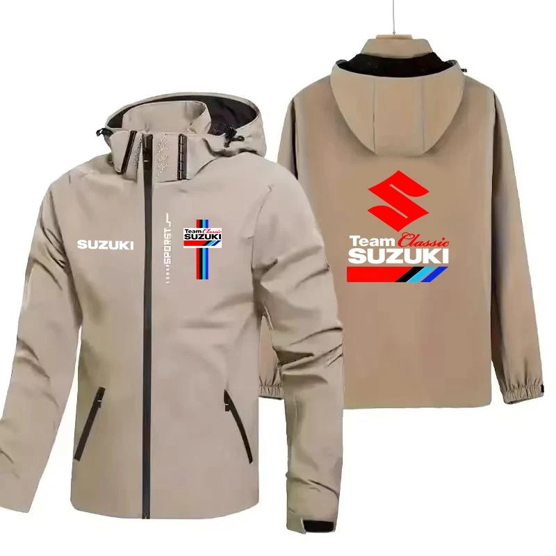 2026 Chaquetas con capucha populares de estilo Suzuki Racing para primavera y otoño, chaquetas para parejas de deportes al aire