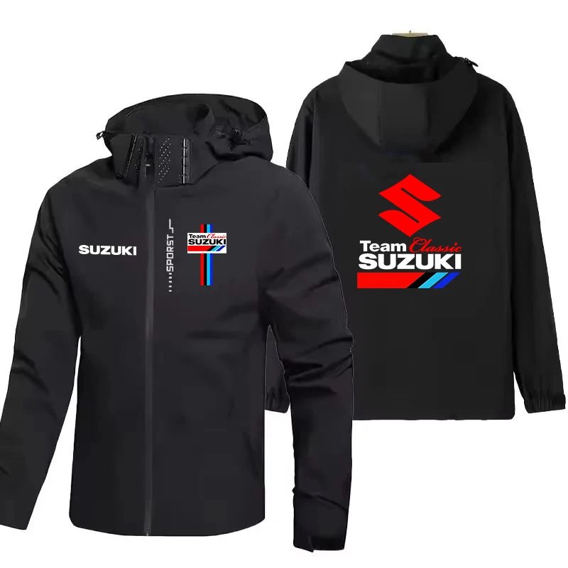2026 Chaquetas con capucha populares de estilo Suzuki Racing para primavera y otoño, chaquetas para parejas de deportes al aire 2026 Chaquetas con capucha populares de estilo Suzuki Racing para primavera y otoño, chaquetas para parejas de deportes al aire