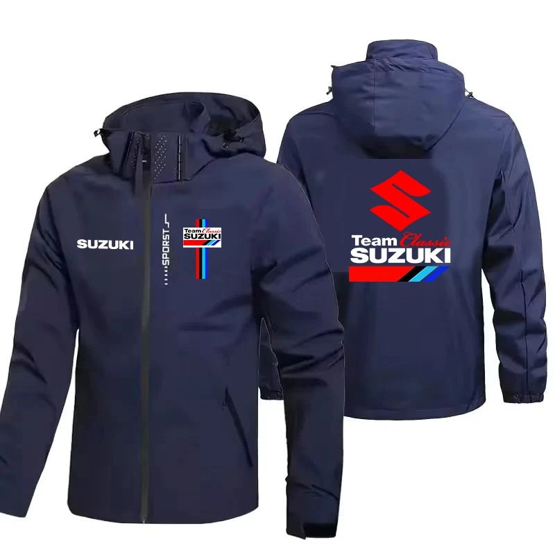 2026 Chaquetas con capucha populares de estilo Suzuki Racing para primavera y otoño, chaquetas para parejas de deportes al aire