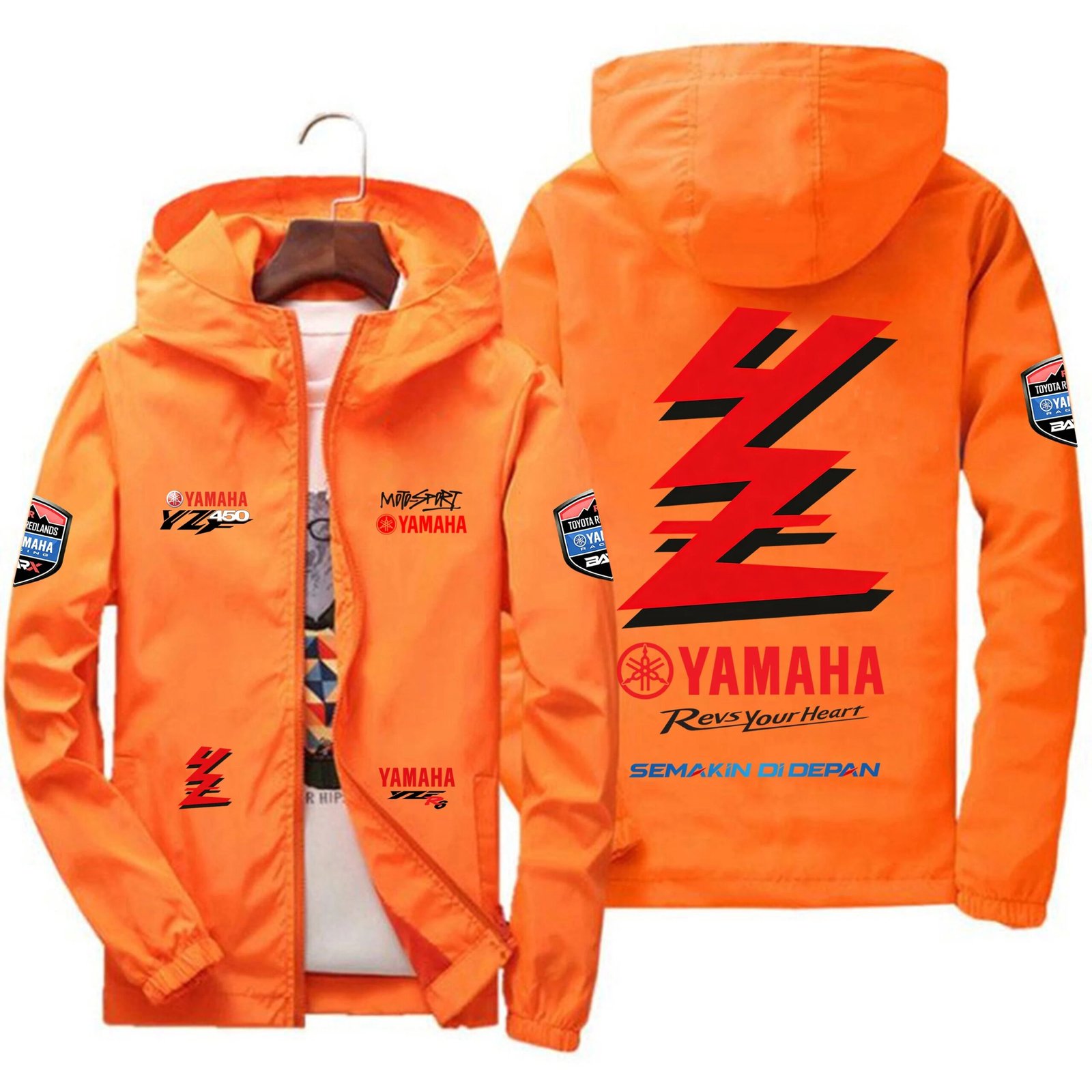 Men's Yamaha YZ Red Lightning Thin Motorcycle Windproof Jacket, suitable for sports, leisure, outdoor and fishing, UV resistant Men's Yamaha YZ Red Lightning Thin Motorcycle Windproof Jacket, suitable for sports, leisure, outdoor and fishing, UV resistant