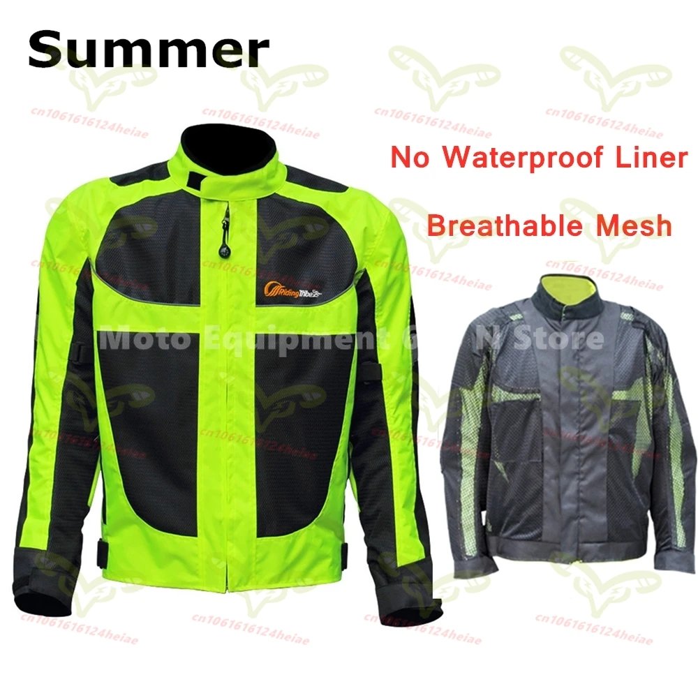 Summer Breathable Motorcycle Jacket for Men Woman Night High Visible Motorbike Riding Suits with 9pcs Protective Pads JK-21 Summer Breathable Motorcycle Jacket for Men Woman Night High Visible Motorbike Riding Suits with 9pcs Protective Pads JK-21