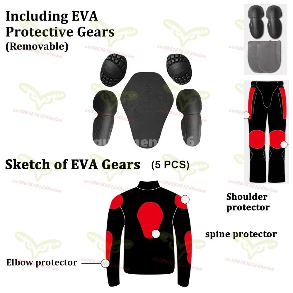 Summer Breathable Motorcycle Jacket for Men Woman Night High Visible Motorbike Riding Suits with 9pcs Protective Pads JK-21